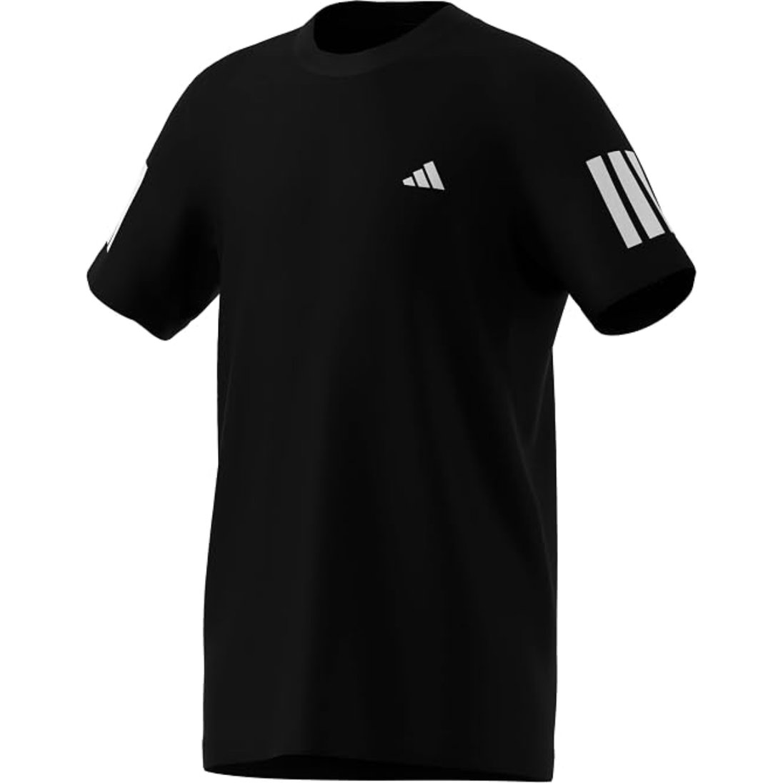 CABT6Q-BLK_Adidas_Boys_Club_3-Stripes_Tennis_Tee_Black