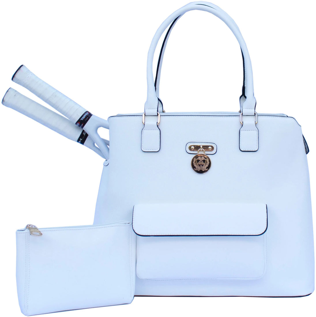 CC-MC-WH Court Couture Monte Carlo Tennis & Pickleball Bag (White)