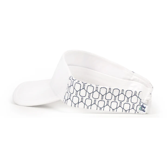 CCV336_Ame_Lulu_Womens_Country_Club_Visor_Navy_Quilted_Paddles