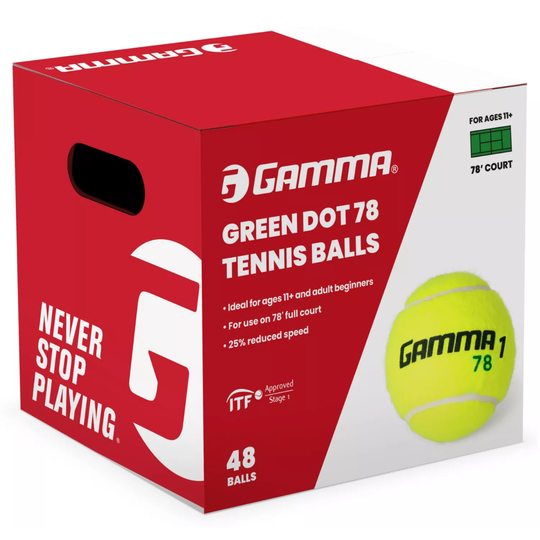 CGD7811_Gamma_Green_Dot_Tournament_78_Tennis_Balls