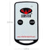 Remote control with buttons for feed and sweep on a white background