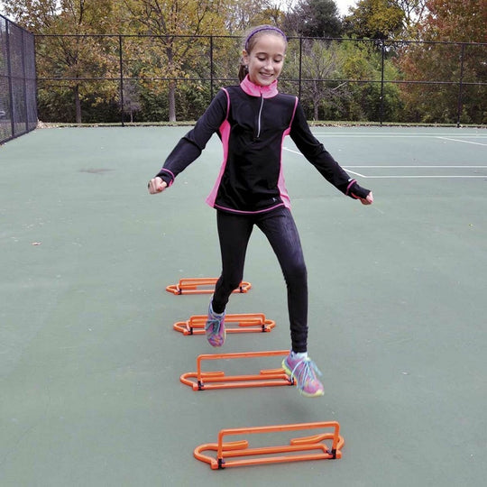 OnCourt OffCourt Adjust-a-Hurdle Hurdles for Tennis Speed Training Drills (Set of 4)