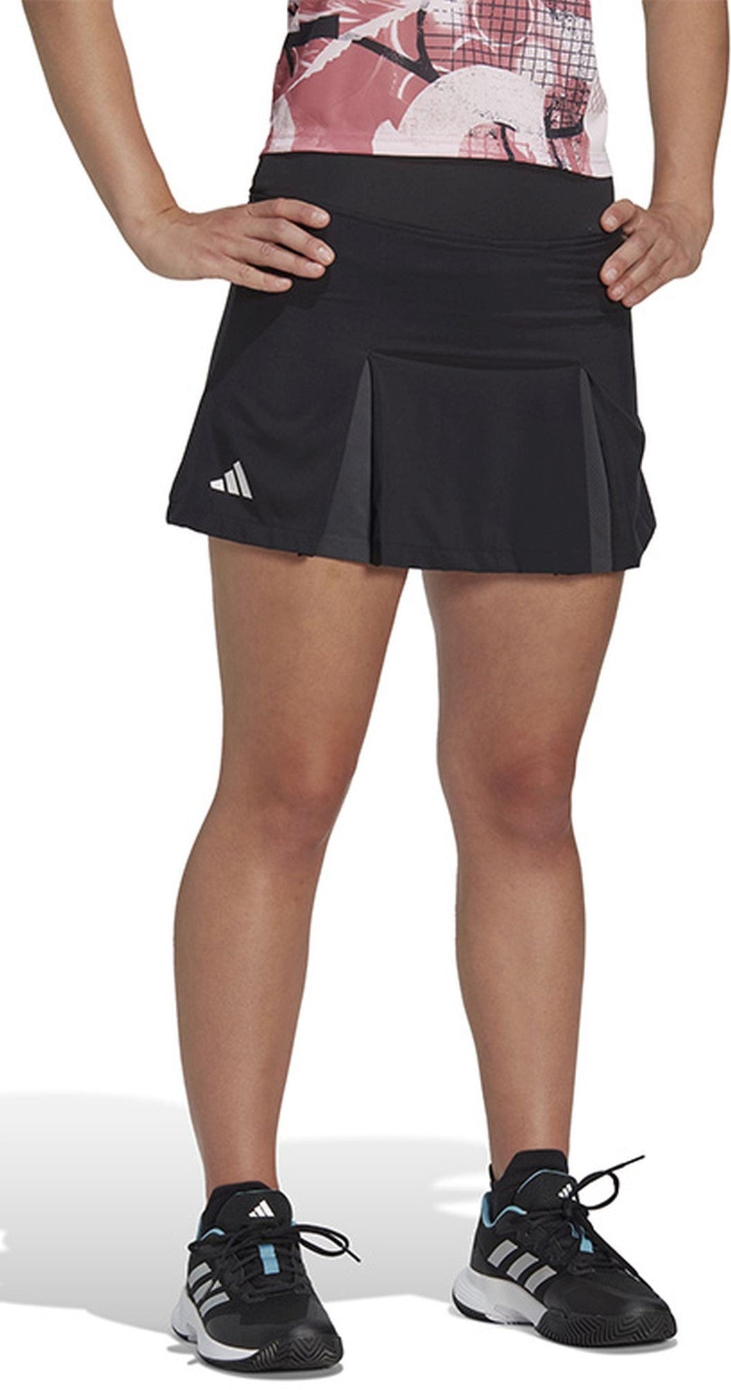 HS1459 Adidas Women's Club Pleated Tennis Skirt (Black)