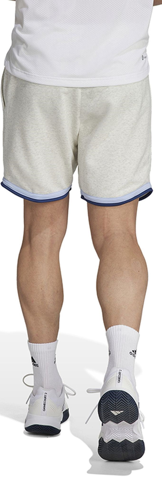 IJ4921 Adidas Men’s Clubhouse Premium Classic Tennis Shorts (White)