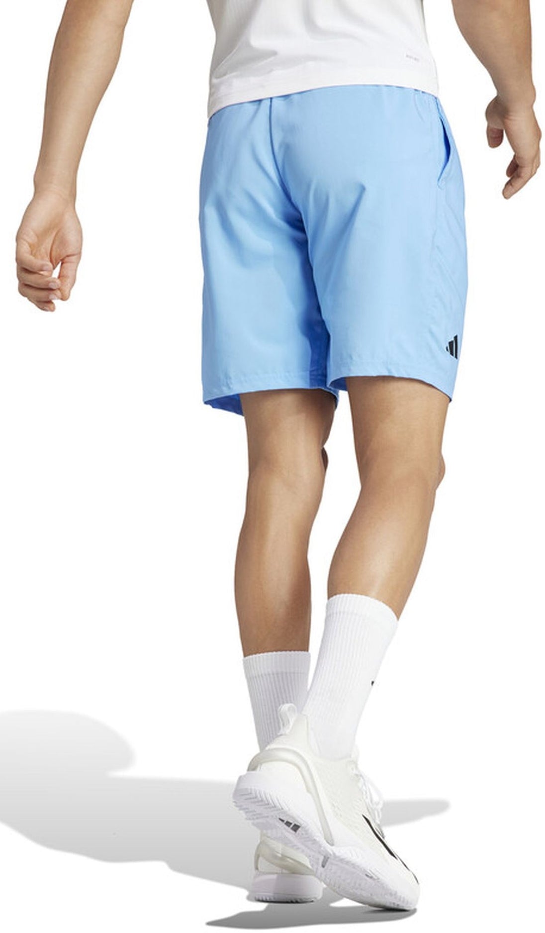 IT9029-7 Adidas Men’s Club 3 Stripe Tennis Shorts 7 Inch (Blue Burst)