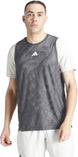 IV7146 Adidas Men's Mesh Tennis Pro Layering Tee (Carbon/Grey One)