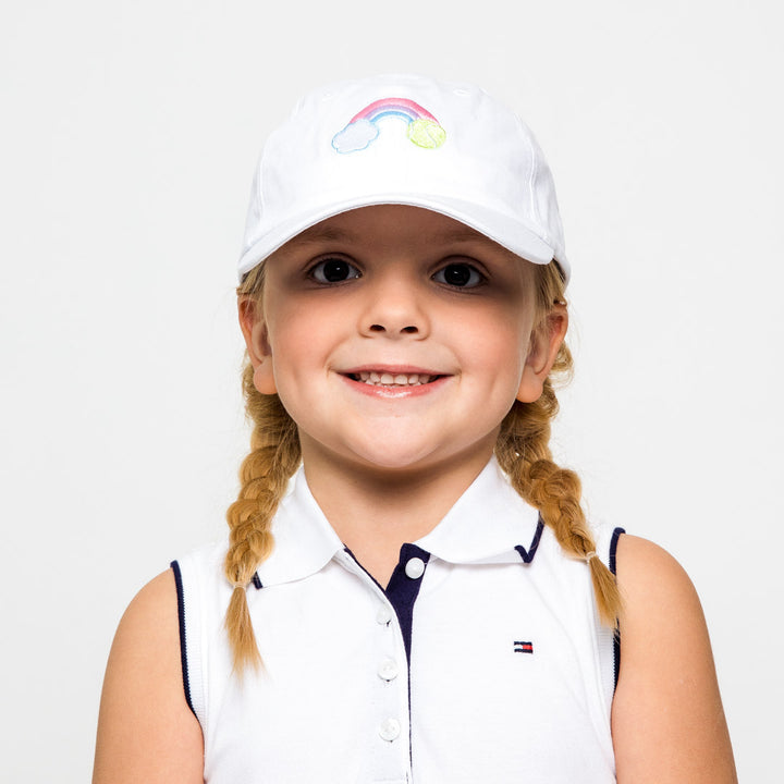 KH218 Ame & Lulu Junior Camper Tennis Hat (Pastel Rainbow)