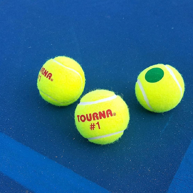 KIDS-G-P-18 Tourna Youth Green Dot Tennis Balls - Bag (18 Balls)