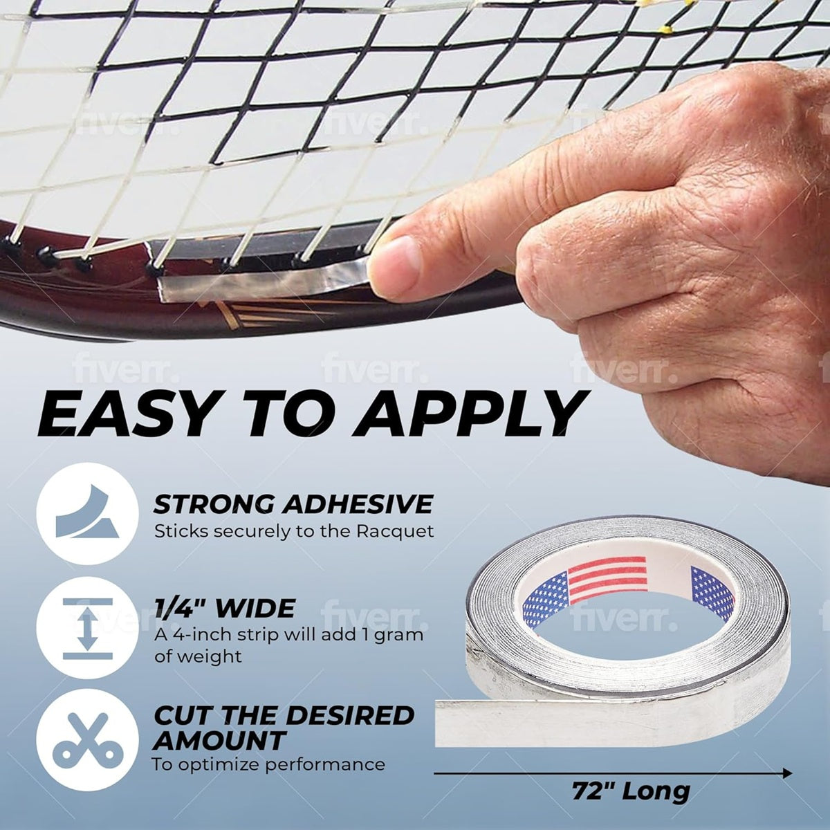 LD-36 Tourna Tennis Racquet Lead Tape