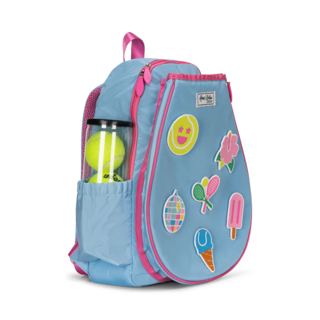 LPTBP408_Ame_Lulu_Little_Patches_Junior_Tennis_Backpack_Disco_and_Friends