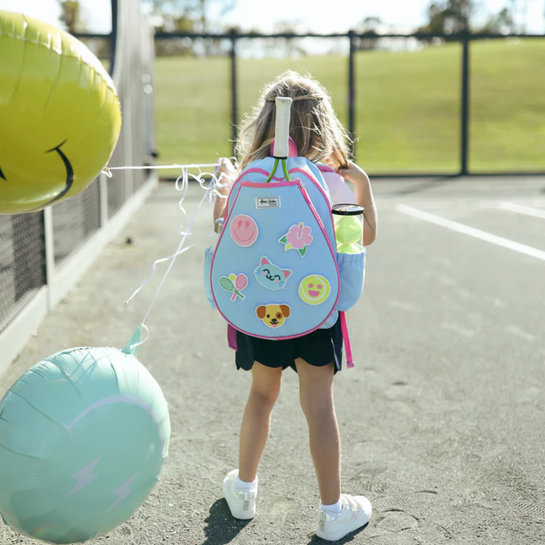 LPTBP408_Ame_Lulu_Little_Patches_Junior_Tennis_Backpack_Disco_and_Friends