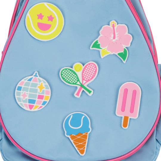 LPTBP408_Ame_Lulu_Little_Patches_Junior_Tennis_Backpack_Disco_and_Friends