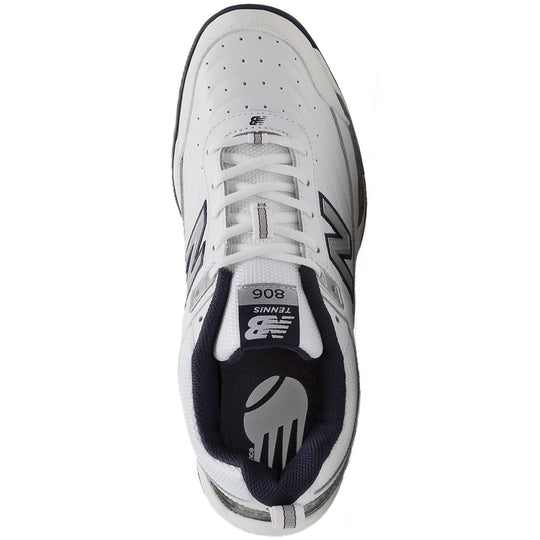 MC806W4E New Balance Men's 806 Extra Wide Tennis Shoes (White/Navy)