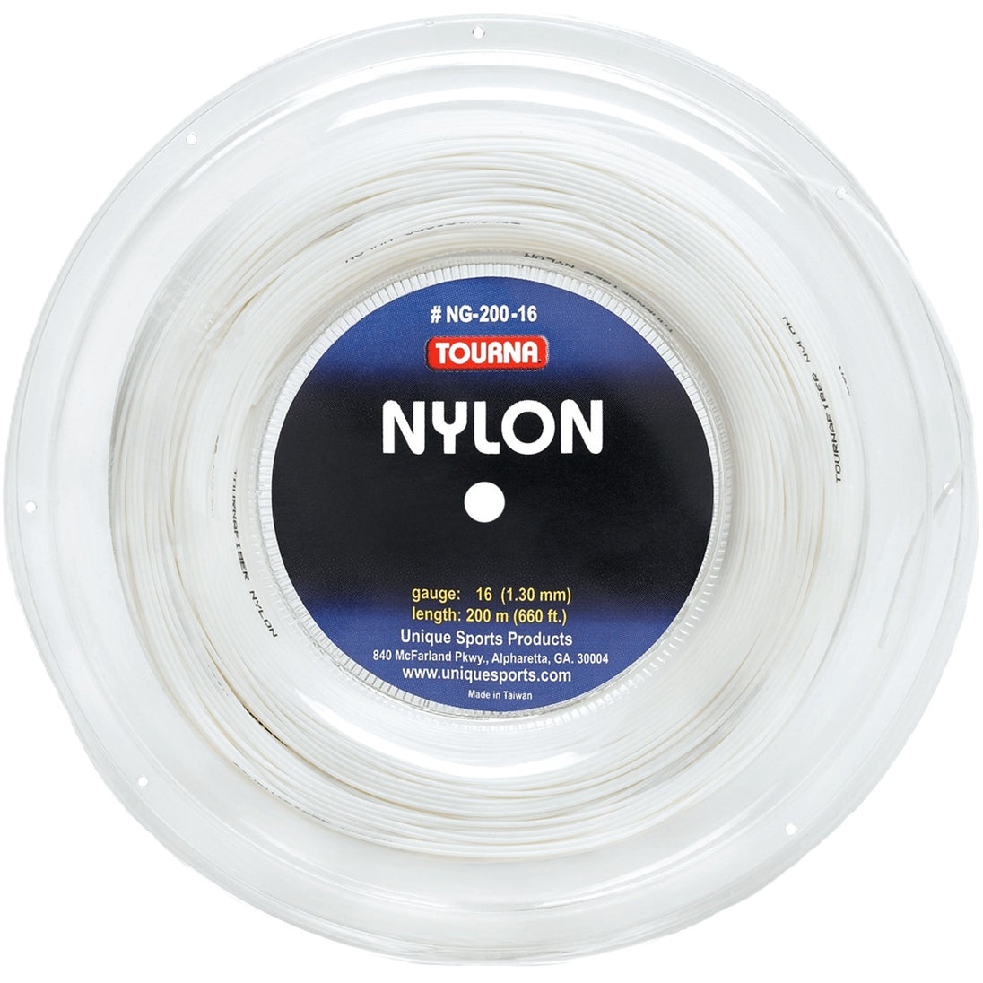 Tourna Nylon Tennis String (Reel) - White