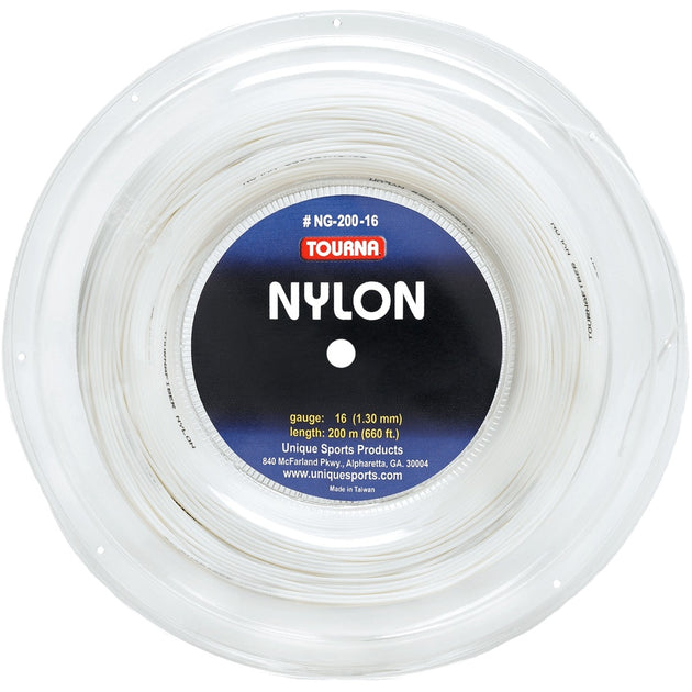 Tourna Nylon Tennis String (Reel) - White