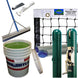 Pickleball Court Surface & Paint Package - Green Net Posts