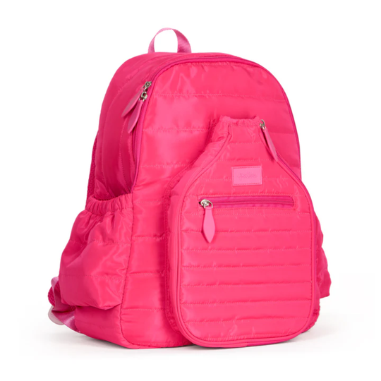 PBTB296_Ame_Lulu_Padel_Pickleball_Time_Backpack_Hot_Pink_Puffer