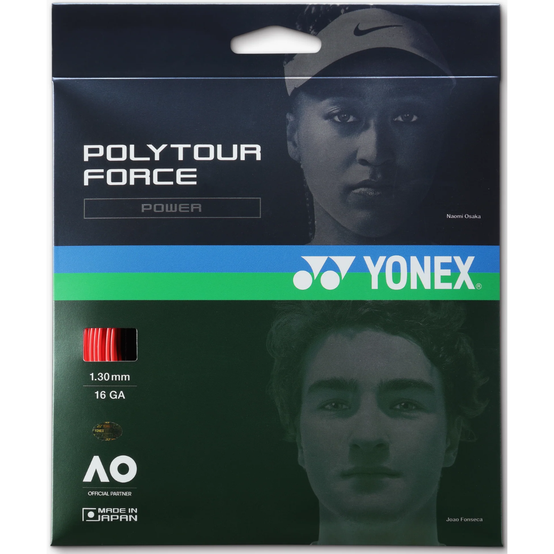 PPTGFO130-BRR_Yonex_PolyTour_Force_130_Tennis_String_Set_BrightRed