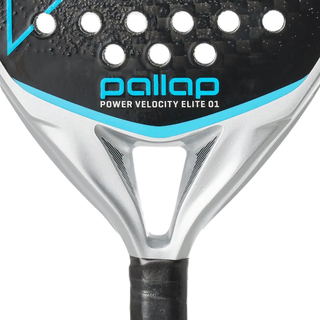 PR1E24SC Pallap Power Velocity Elite 01 Padel Racket (Silver/Carbon)