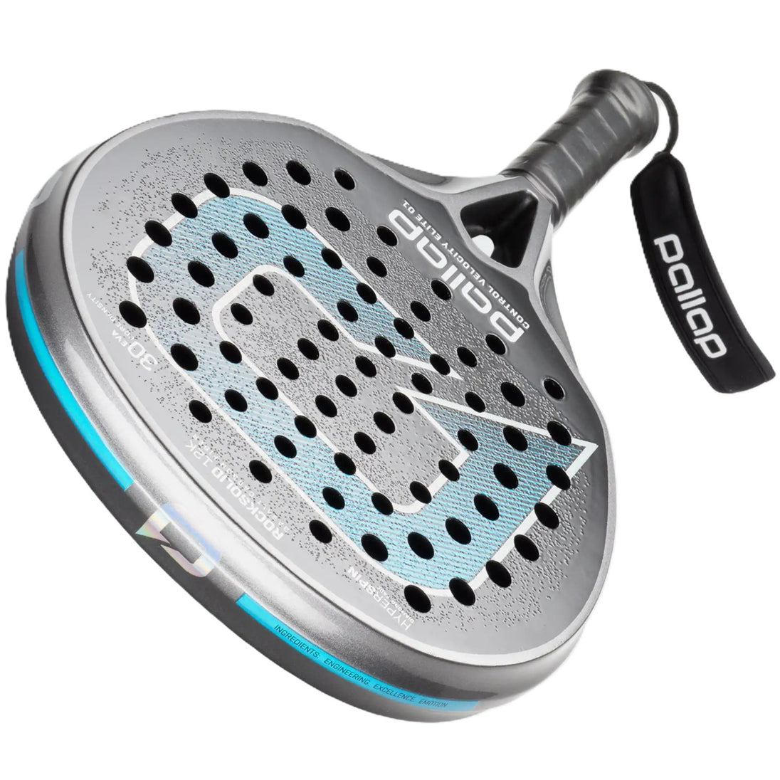 PR3E24SC Pallap Control Velocity Elite 01 Padel Racket (Silver/Carbon)