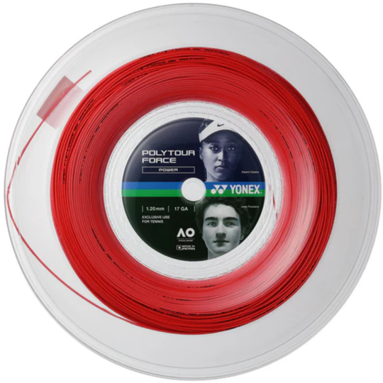 PTGFO120-2BRR_Yonex_PolyTour_Force_120_Tennis_String_Reel_BrightRed