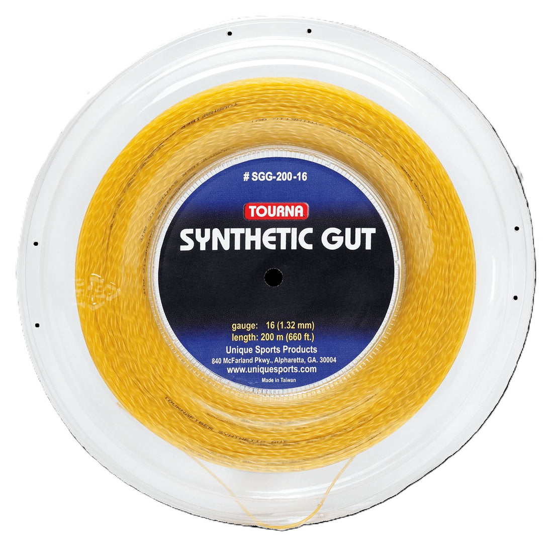 Tourna Synthetic Gut 16g Tennis String (Reel)
