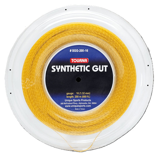 Tourna Synthetic Gut 16g Tennis String (Reel)