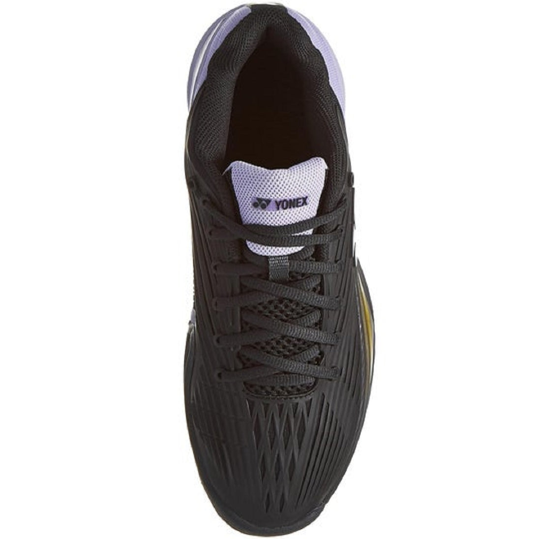 STE5CBKPU Yonex Men's Power Cushion Eclipsion 5 Clay Tennis Shoes (Black/Purple)