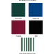 SunTrends Flat Cabana Benches - Direct Burial - color swatches