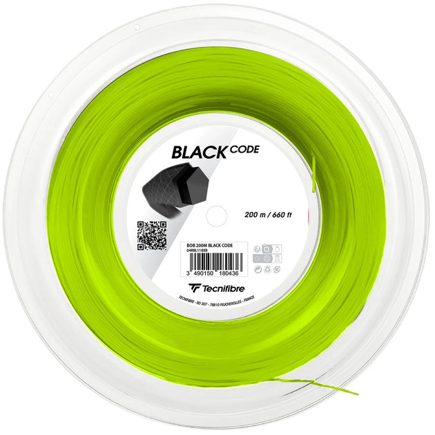Tecnifibre Black Code 16g Tennis String (Reel) - Lime