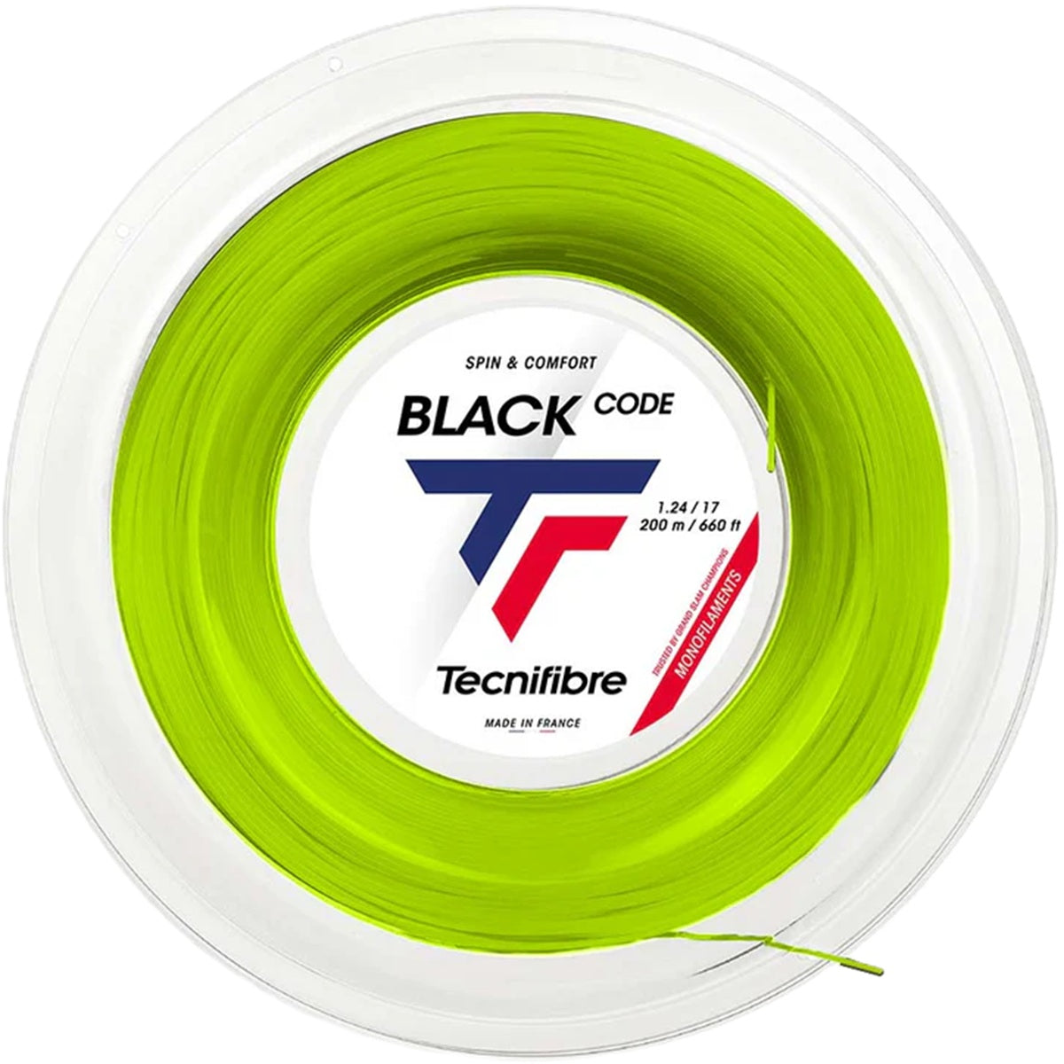 Tecnifibre Black Code 16g Tennis String (Reel) - Lime