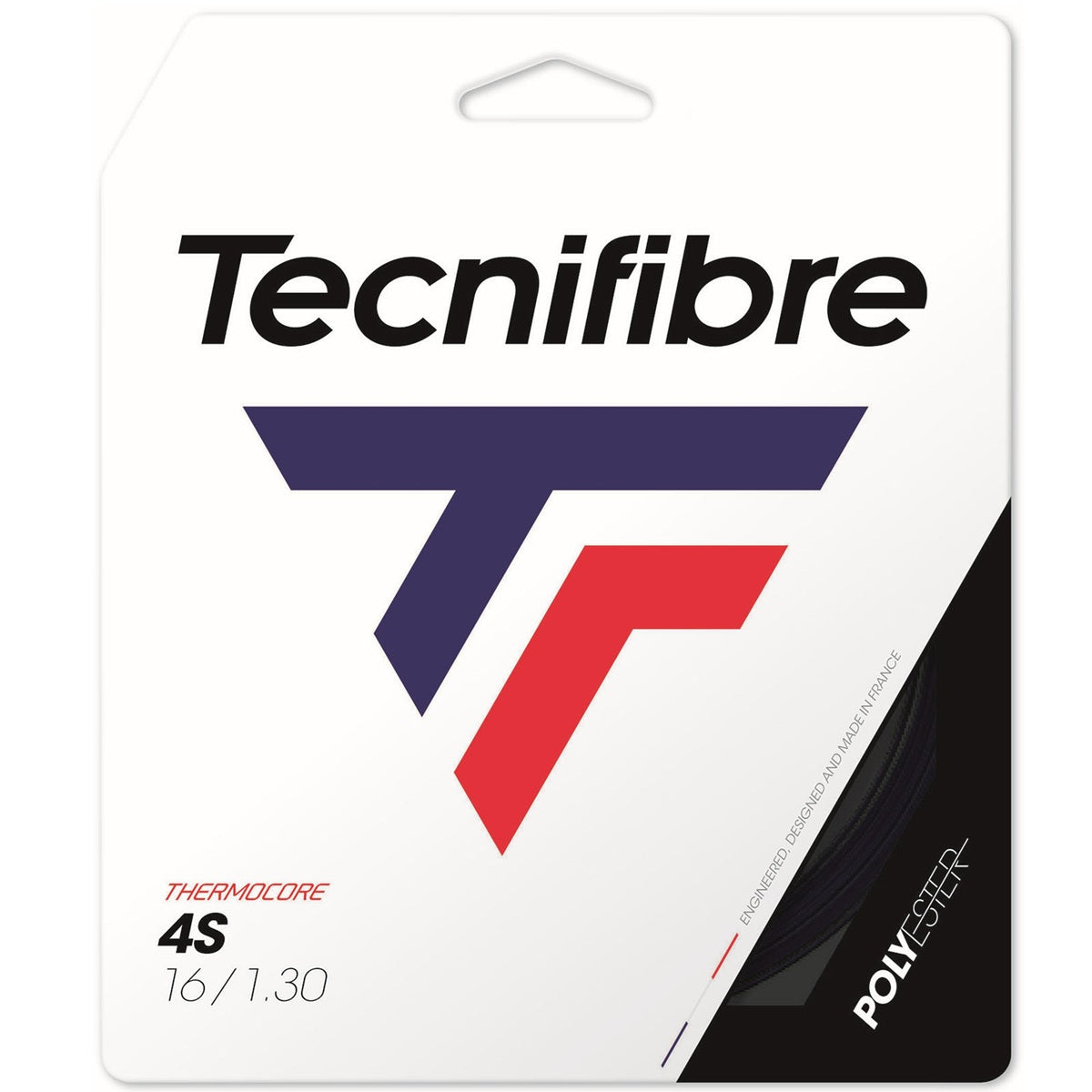 TFBC4S-16 Tecnifibre Black Code 4S 16g Tennis String (Set)