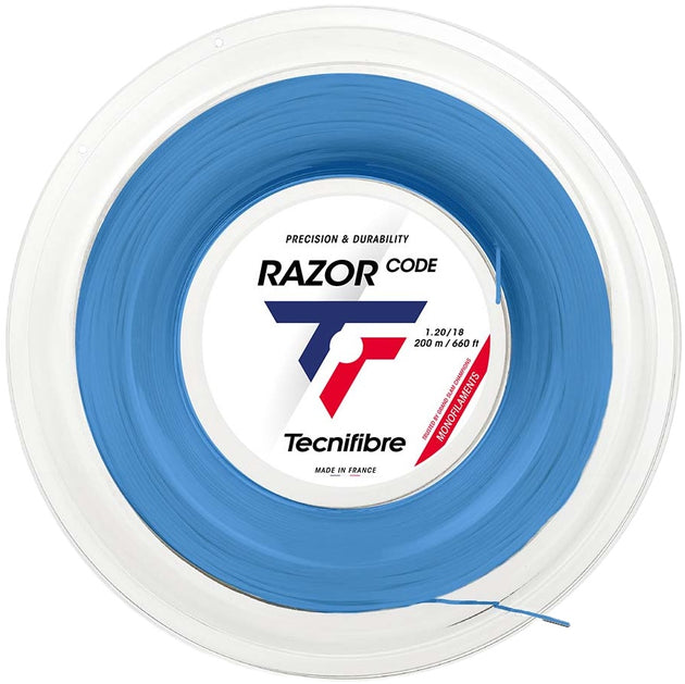 Tecnifibre Razor Code 16g Tennis String (Reel) - Blue