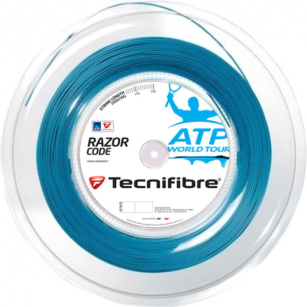 Tecnifibre Razor Code 18g Tennis String (Reel) - Blue