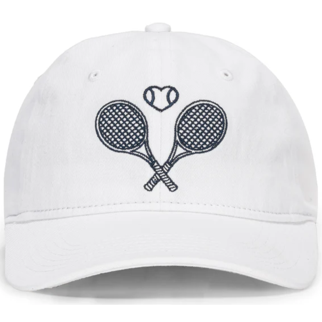 TPH352_Ame_&_Lulu_Womens_Triple_Play_Tennis_Hat_Love_Match_White