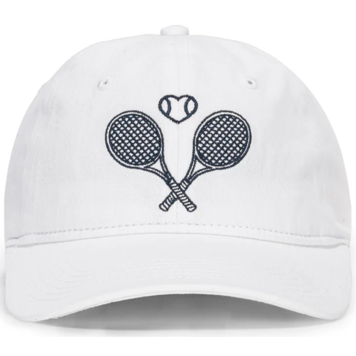 TPH352_Ame_&_Lulu_Womens_Triple_Play_Tennis_Hat_Love_Match_White