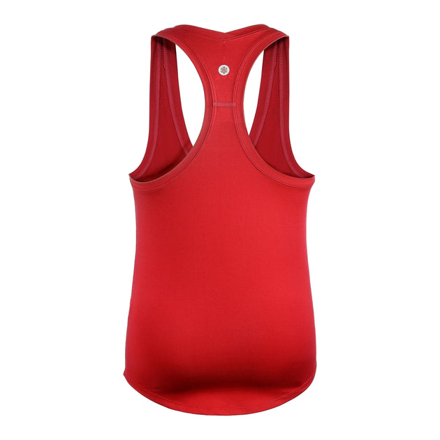 W2206-CD DUC Hailey Women's Racer-Back Tennis Tank Top (Cardinal)