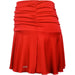 W2208-RD DUC Kourtney Women's Ruched / Flounce Tennis Skort (Red)