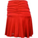 W2208-RD DUC Kourtney Women's Ruched / Flounce Tennis Skort (Red)