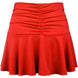 W2208-RD DUC Kourtney Women's Ruched / Flounce Tennis Skort (Red)