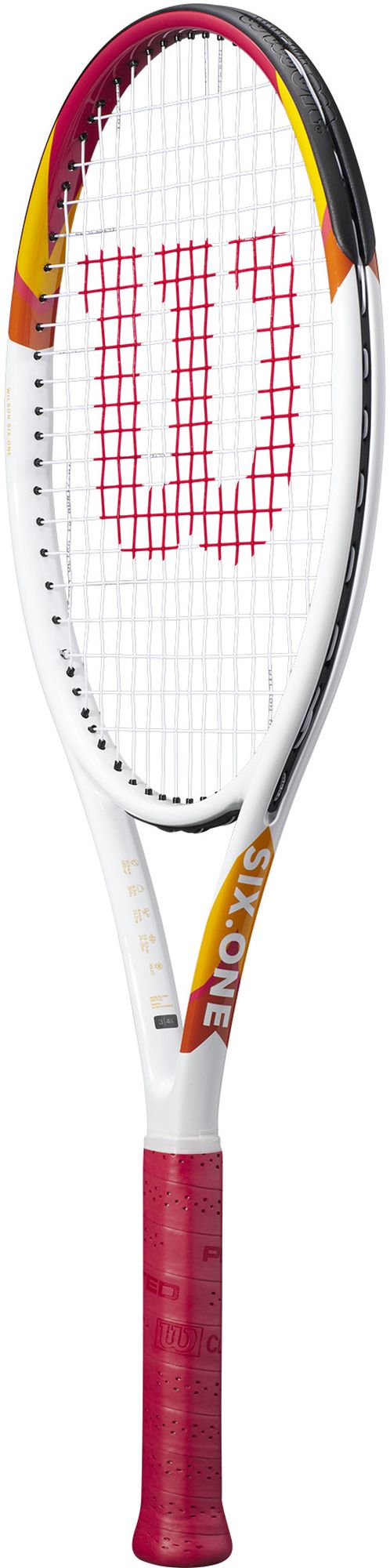 WR125010U-WRZ601403-Balls-BNDL Wilson Six One Tennis Racquet Bundled w Advantage II Tennis Bag (Black) and 3 Tennis Balls