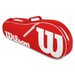 FedererJr-Closeout-WR8005202001 Wilson Roger Federer Junior Tennis Racquet Bundled w a Red/White Advantage II Tennis Bag a