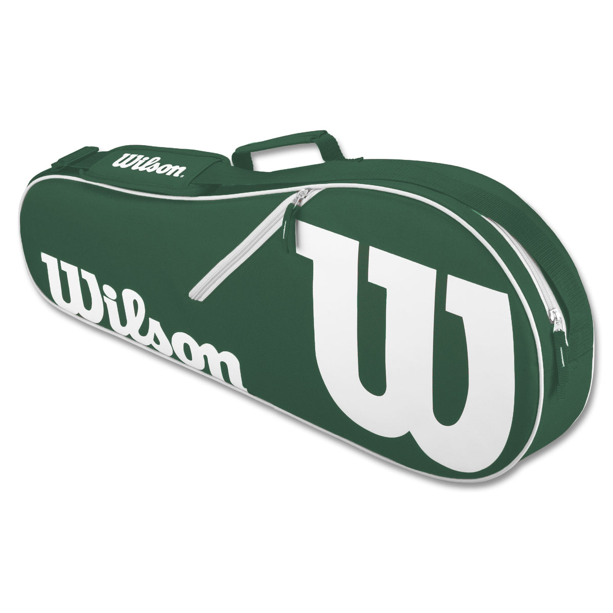 FedererJr-Closeout-WR8005203001 Wilson Roger Federer Junior Tennis Racquet Bundled w a Green/White Advantage II Tennis Bag a