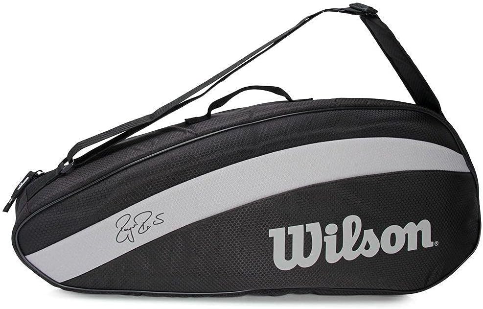 Blade101L-FedTeam-Balls Wilson Blade 101L v8 Tennis Racquet Bundled w a Federer Team 3 Racquet Bag & Balls