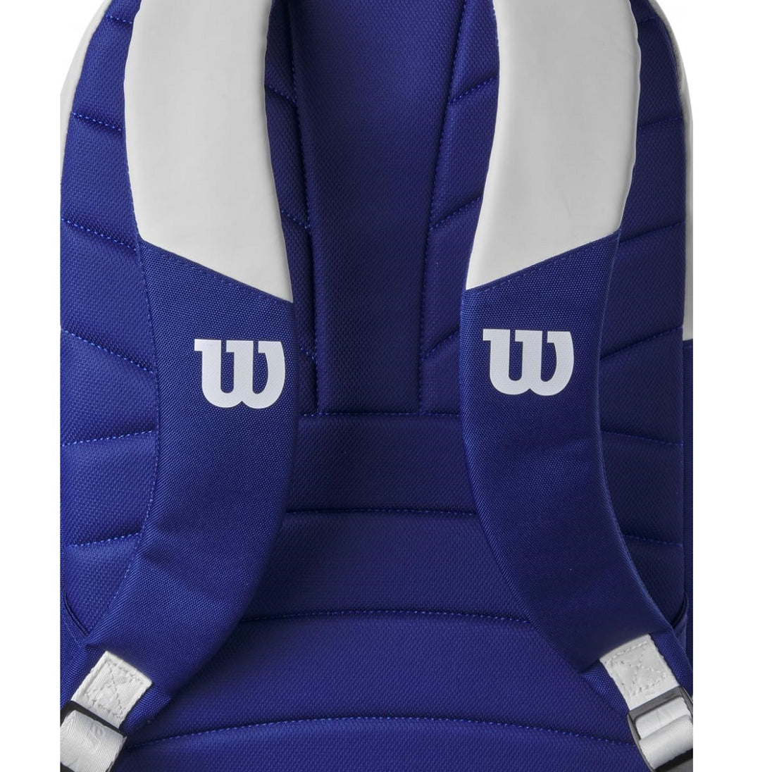 WR8028001001 Wilson US Open Tour Tennis Backpack (White/Navy) - Back