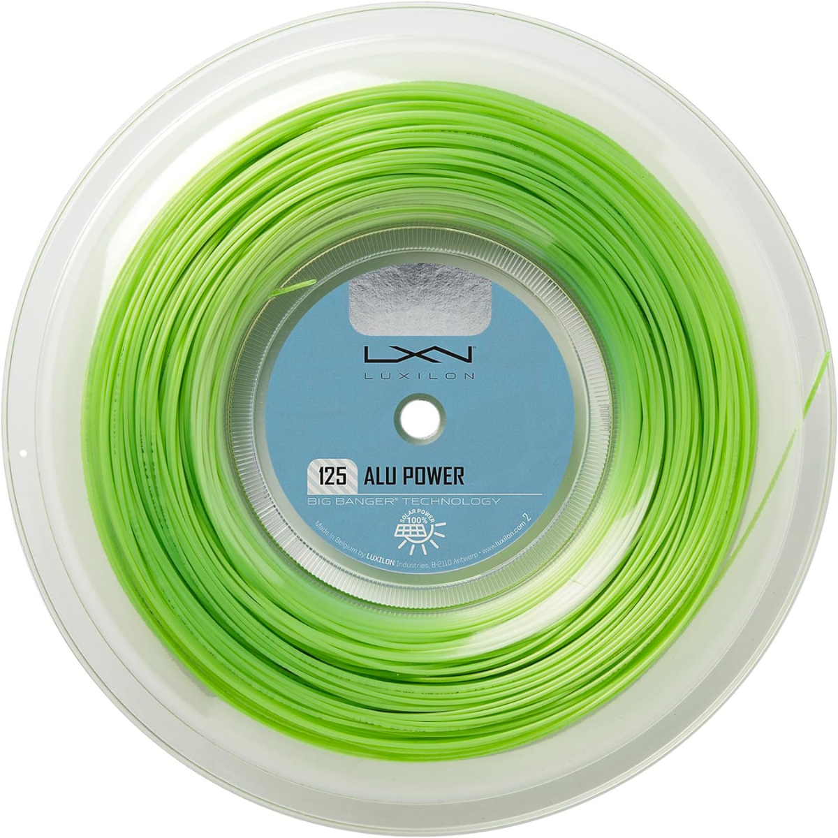 Luxilon ALU Power 125 Tennis String (Reel) - Lime Green