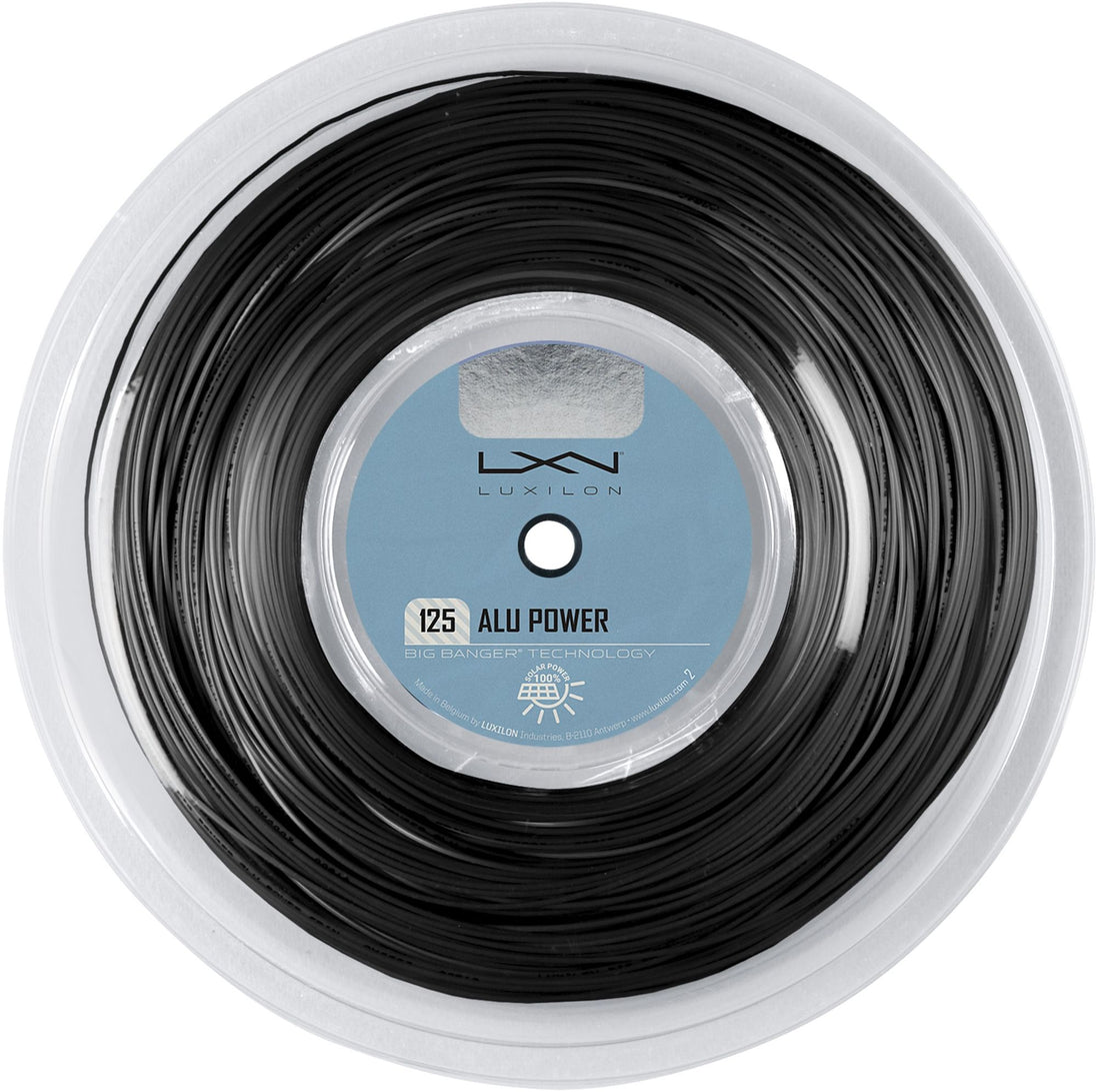 Luxilon ALU Power 125 Tennis String (Reel) - Black