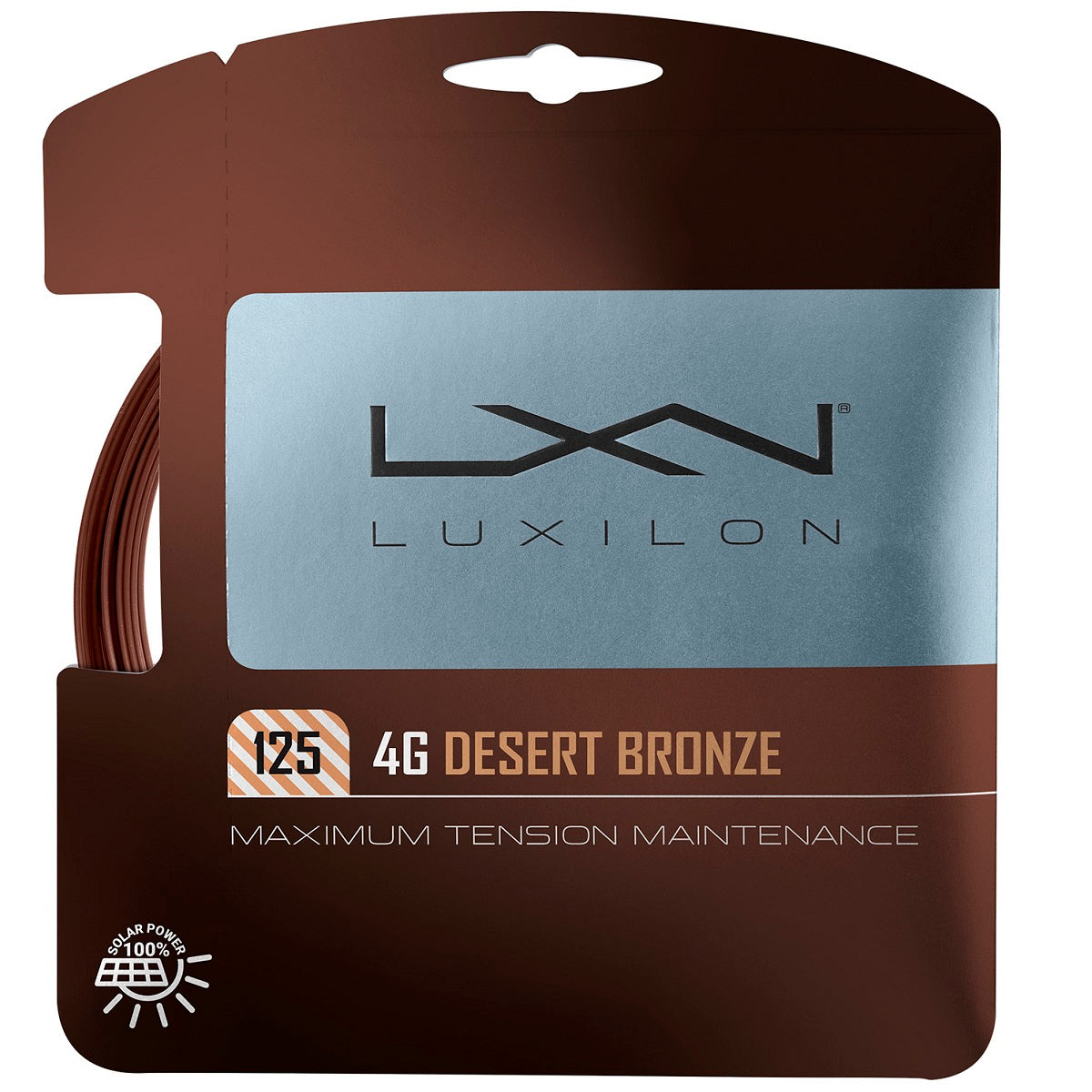 WR8309701125 Luxilon 4G 125 Desert Bronze Tennis String (Set)