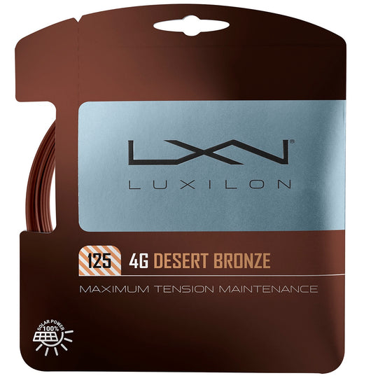 WR8309701125 Luxilon 4G 125 Desert Bronze Tennis String (Set)