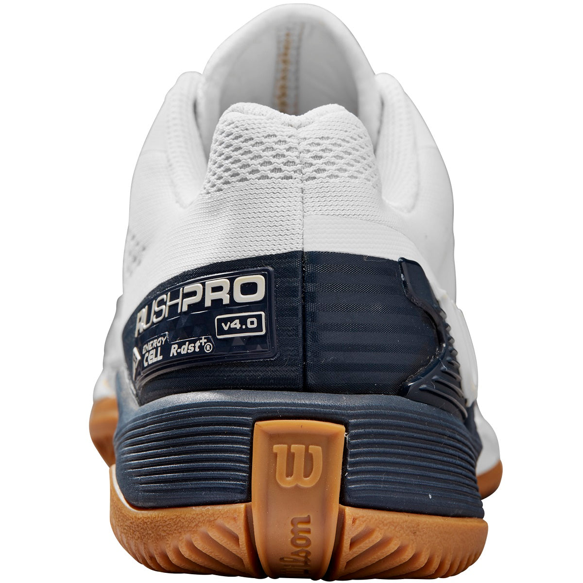 WRS332610U Wilson Women's Rush Pro 4.0 Tennis Shoes (White/Navy/Gum)